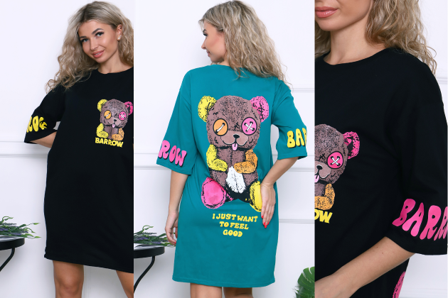 Новые модели удлинённых футболок 